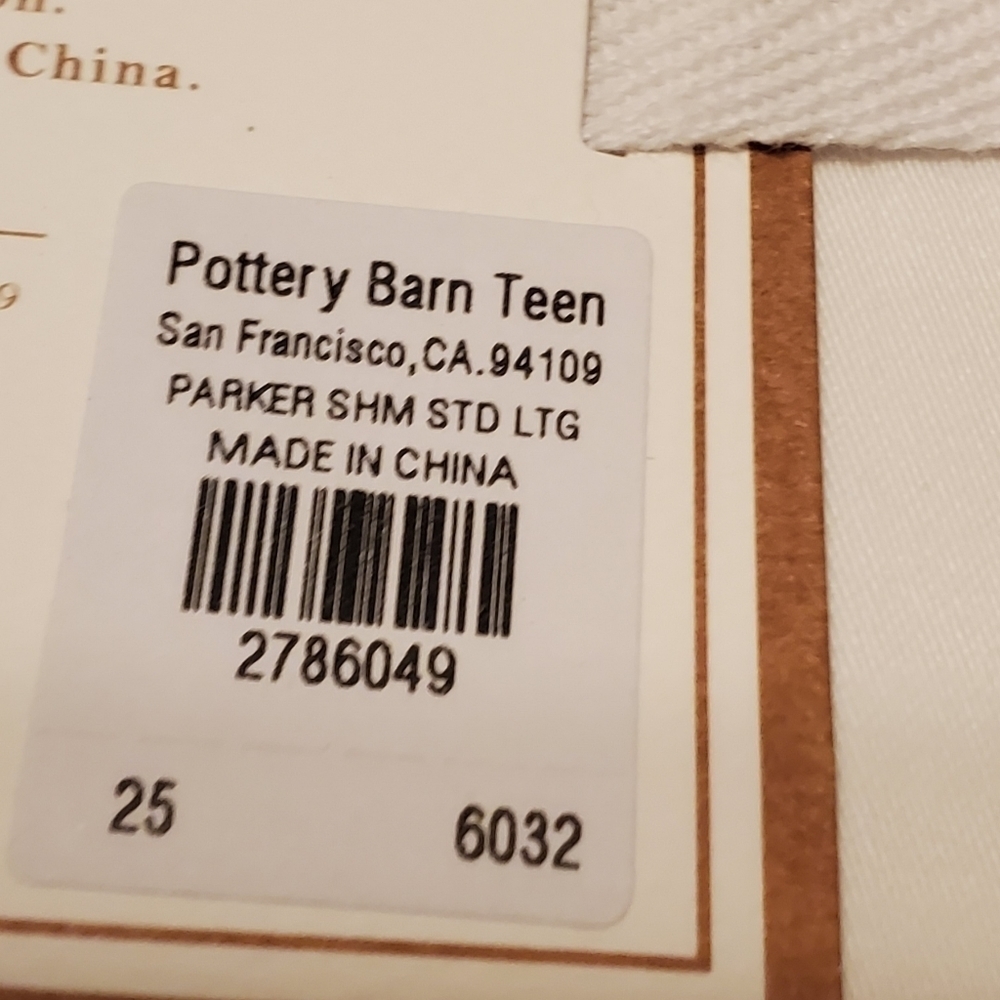 Pottery Barn Teen Parker Embroidered Sham - Picture 3 of 4